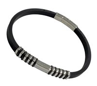 Bracciale Domar Uomo Bracciale acciaio in Acciaio BR 2737